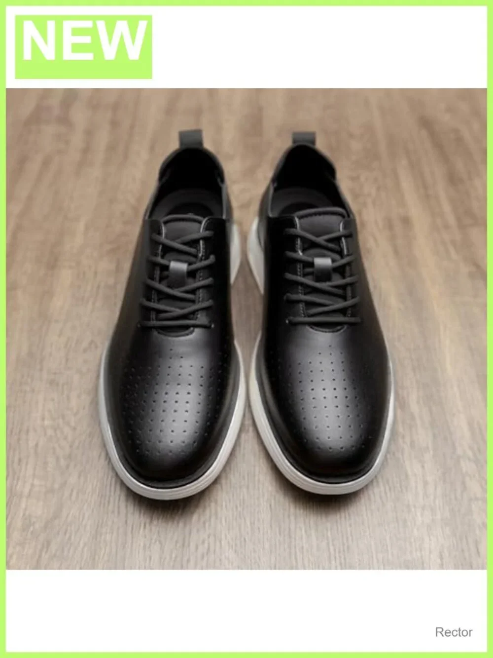 Men's Dress Oxford Sneakers Breathable PU Faux Leather Lace Up Shoes